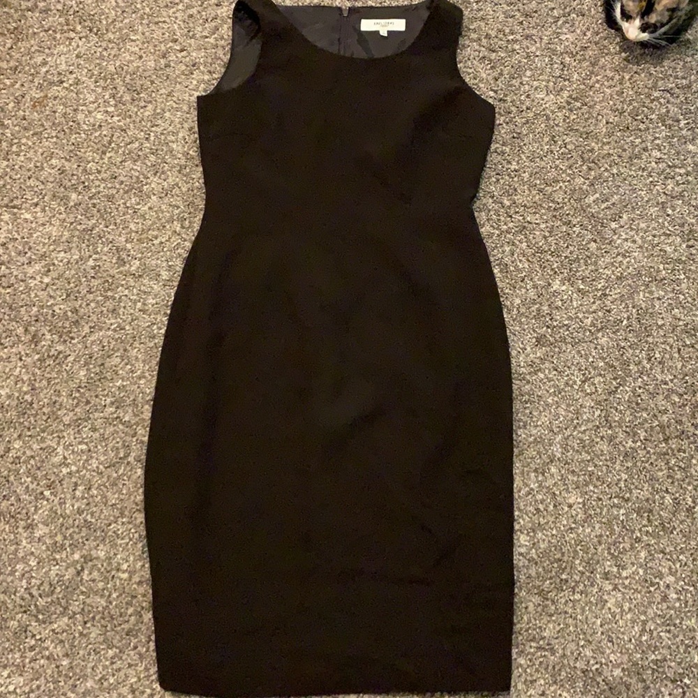 Fitted Pencil Work Dress Black